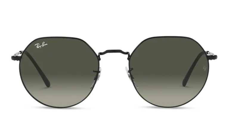 Shop Ray-Ban Jack Unisex Irregular Sunglasses in Black online.