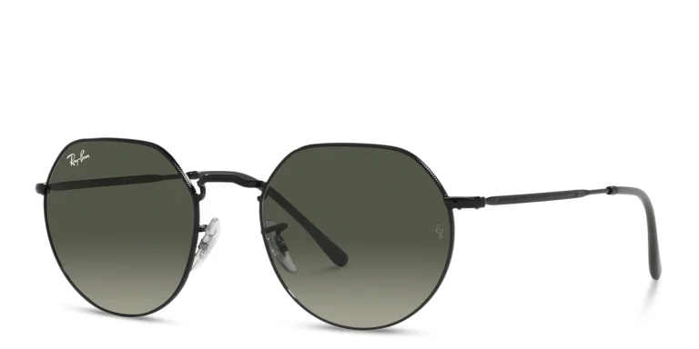 Shop Ray-Ban Jack Unisex Irregular Sunglasses in Black online.