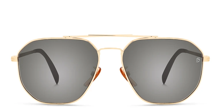 Shop DAVID BECKHAM Pilot Sunglasses in Havana online.