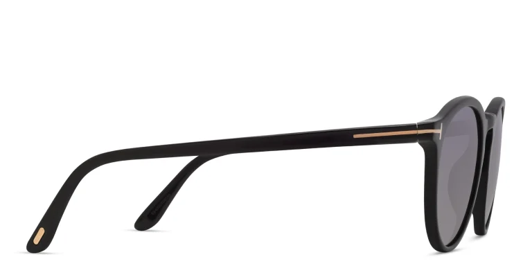 Shop TOM FORD Round Sunglasses in Black online.