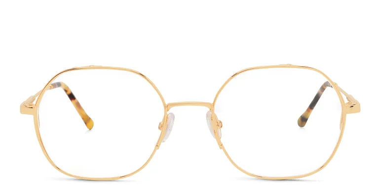 Shop ISABEL MARANT Irregular Eyeglasses in Gold online.