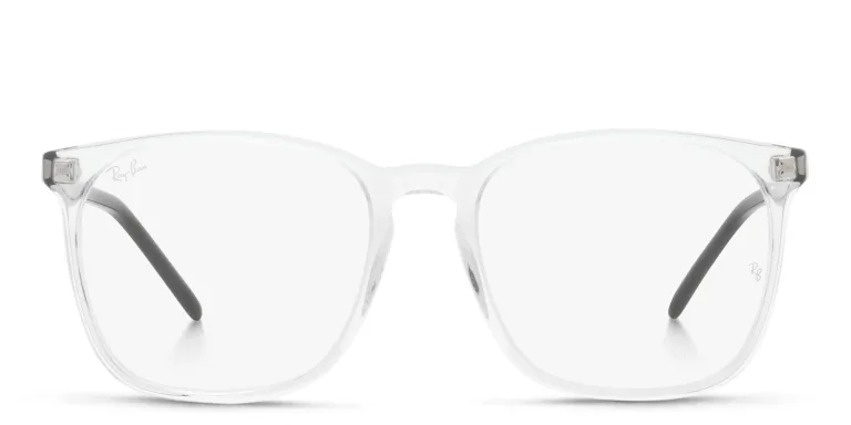 Shop Ray-Ban Unisex Square Eyeglasses in Clear online.