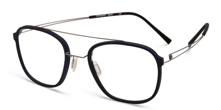 Shop MONOGRAM Unisex Square Eyeglasses in Blue online.