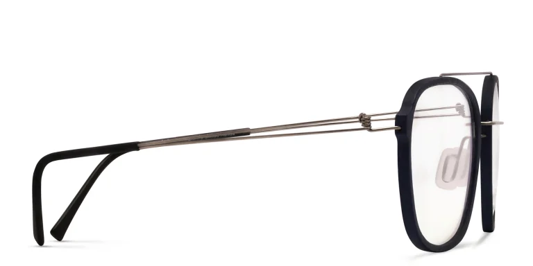 Shop MONOGRAM Unisex Square Eyeglasses in Blue online.