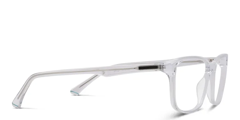 Shop EYE'M Wide Rectangle Eyeglasses in Clear online.