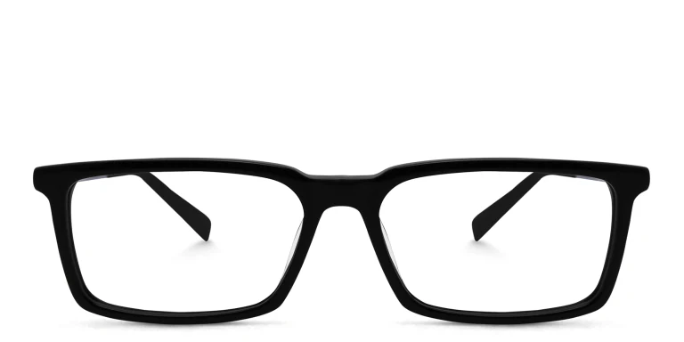 Shop EYE'M Rectangle Eyeglasses in Black online.