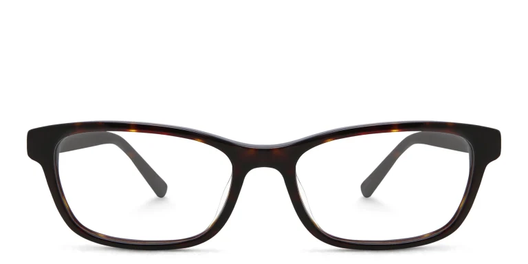 Shop EYE'M Rectangle Eyeglasses in Brown online.