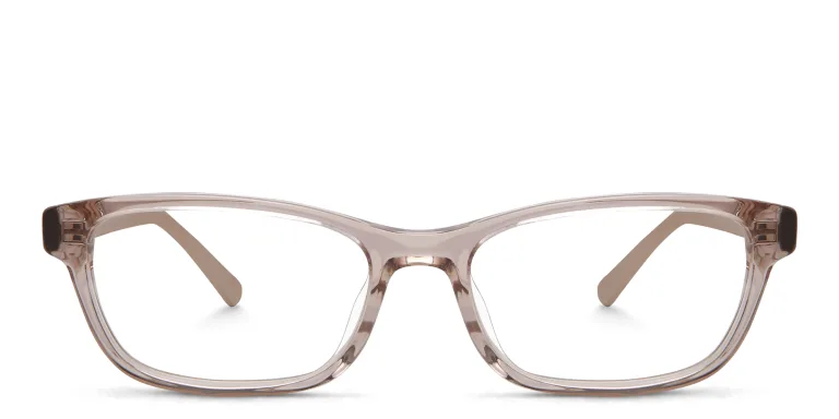 Shop EYE'M Rectangle Eyeglasses in Pink online.
