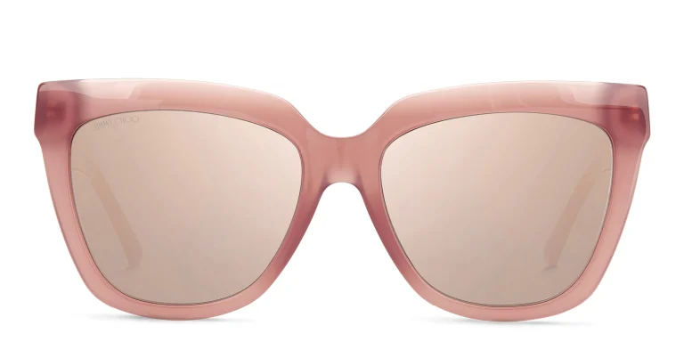 Shop JIMMY CHOO Julieka/S Square Sunglasses in Nude online.