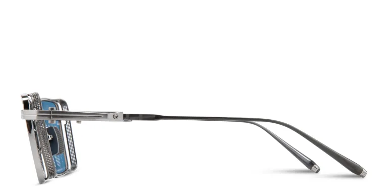 Shop AKONI Sprint-A Unisex Square Sunglasses in Black online.