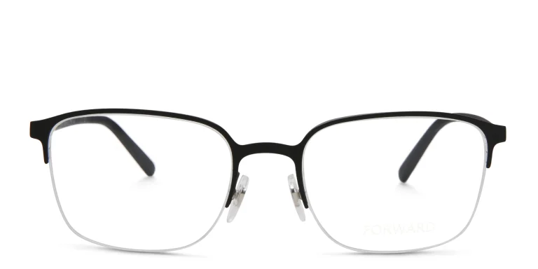 تسوق نظارة طبية مستطيلة بنصف إطار EYE'M بلون أسود أونلاين.