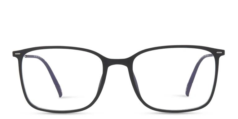 Shop Silhouette Square Eyeglasses in Black online.