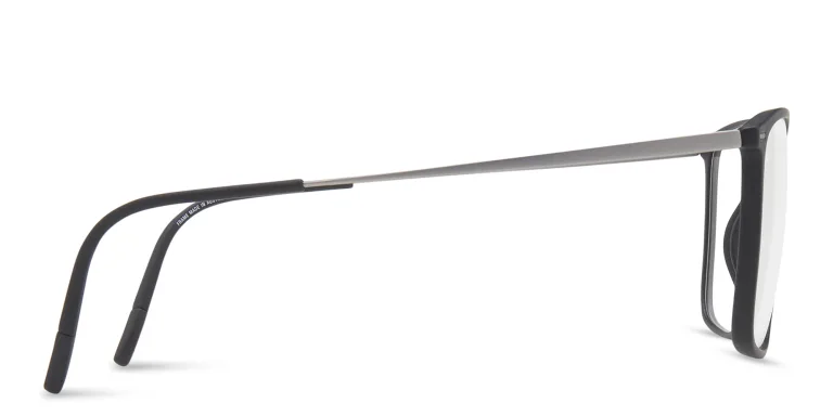 Shop Silhouette Square Eyeglasses in Black online.