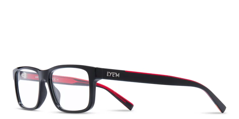 تسوق نظارة طبية بإطار مستطيل EYE'M بلون أسود أونلاين.
