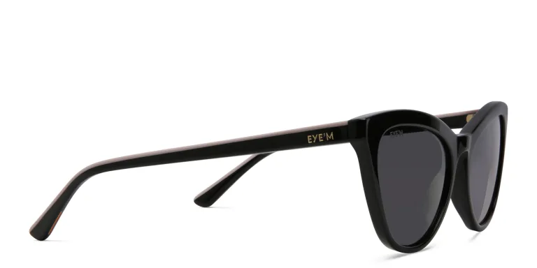 Shop EYE'M Cat Eye Sunglasses in Black online.