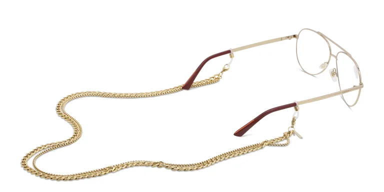 Shop Sunny Cords Stainless Steel Glasses Chain in Gold online.
