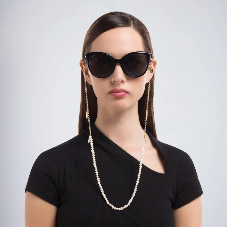 Shop Sunny Cords Stainless Steel Glasses Chain in Gold online.