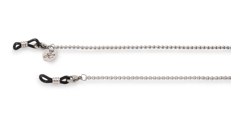 Shop Sunny Cords Statement Piece Unisex Metal Glasses Chain in Silver online.