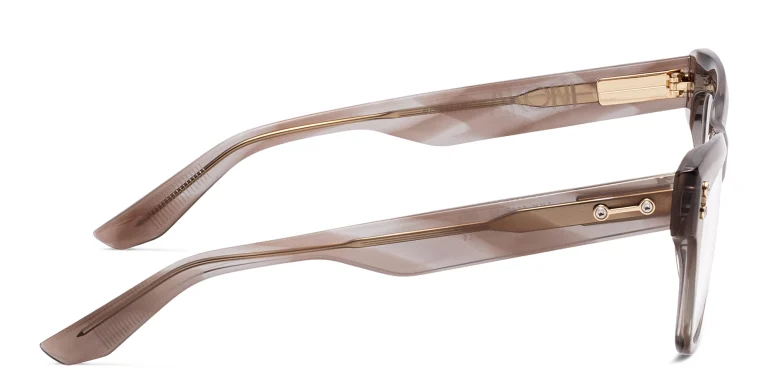 Shop AKONI Sagitta Cat Eye Eyeglasses in Pink online.