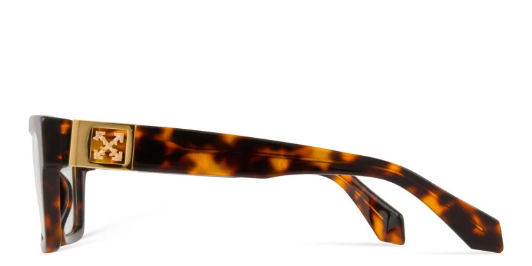 Shop OFF WHITE Unisex Square Eyeglasses in Havana online.