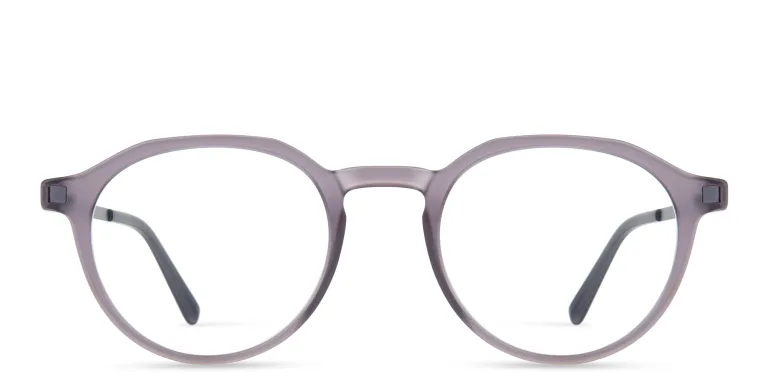 Shop MYKITA Unisex Saga Round Eyeglasses in Grey online.