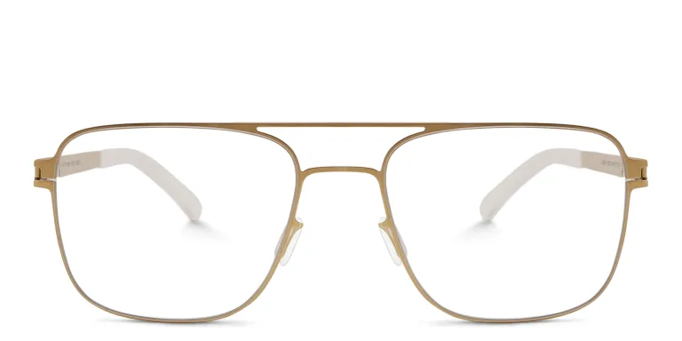 Shop MYKITA Fargo Unisex Aviator Eyeglasses in Gold online.