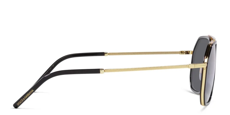 Shop Dolce & Gabbana Pilot Sunglasses in Black online.