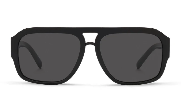 Shop Dolce & Gabbana Pilot Sunglasses in Black online.