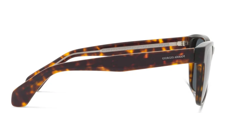 Shop GIORGIO ARMANI Square Sunglasses in Havana online.