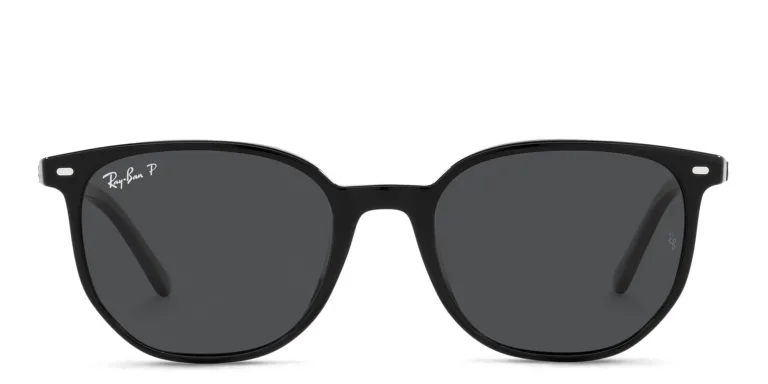 Shop Ray-Ban Elliot Unisex Square Sunglasses in Black online.