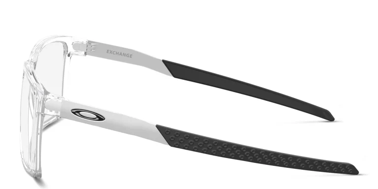 Shop Oakley Rectangle Eyeglasses in Clear online.