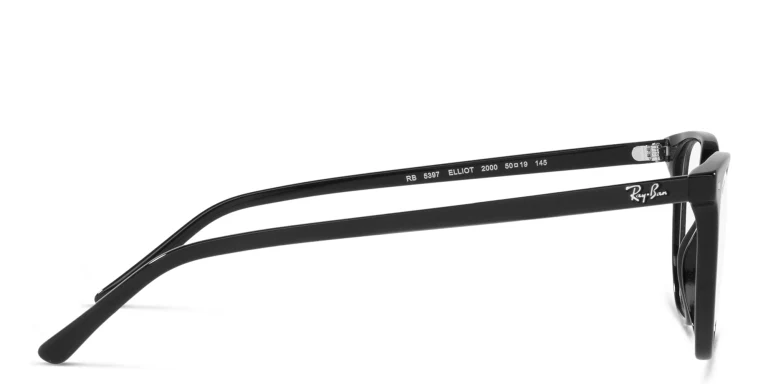Shop Ray-Ban Elliot Optics Unisex Irregular Eyeglasses in Black online.
