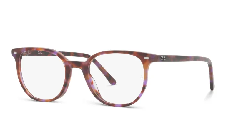 Shop Ray-Ban Elliot Unisex Irregular Eyeglasses in Brown online.