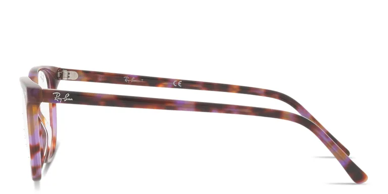 Shop Ray-Ban Elliot Optics Unisex Irregular Eyeglasses in Brown online.
