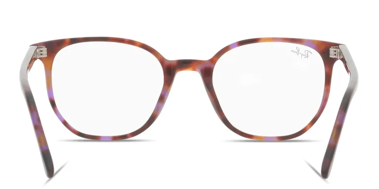 Shop Ray-Ban Elliot Optics Unisex Irregular Eyeglasses in Brown online.