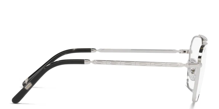 Shop Ray-Ban New Caravan Unisex Wide Square Eyeglasses in Silver online.