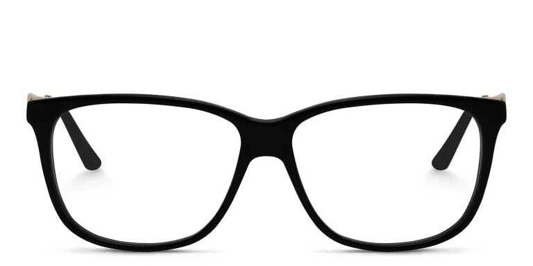 Shop Cartier Signature 'C'de Cartier Wide Rectangle Eyeglasses in Black online.