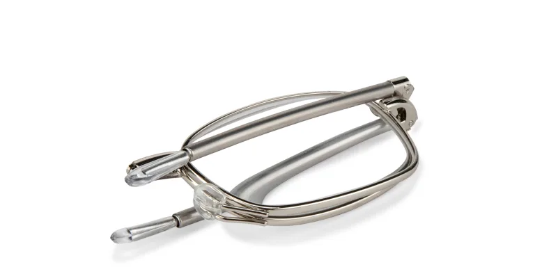 Shop EYE-SPEC Eye-Look Folding Unisex Ready Readers in Silver online.