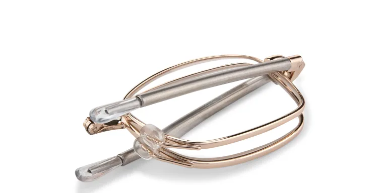 Shop EYE-SPEC Eye-Look Folding Unisex Ready Readers in Gold online.