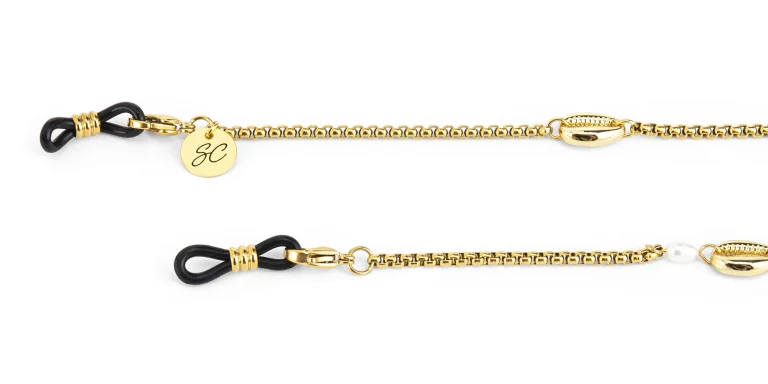 Shop Sunny Cords Chloe Glasses Chain in Gold online.