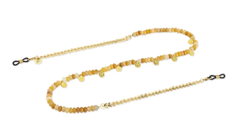 Shop Sunny Cords Stainless Steel Glasses Chain in Gold online.