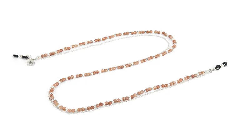 Shop Sunny Cords Stainless Steel Glasses Chain in Orange online.