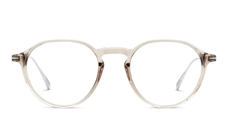 Shop DAVID BECKHAM Panthos Eyeglasses in Clear online.