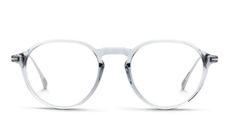 Shop DAVID BECKHAM Panthos Eyeglasses in Grey online.
