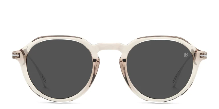Shop DAVID BECKHAM Round Sunglasses in Grey online.