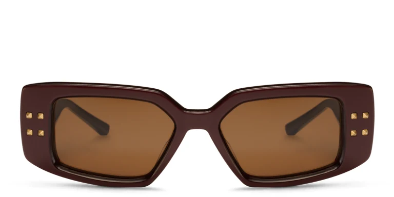 Shop VALENTINO Cat-Eye Sunglasses in Red online.