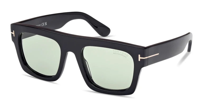تسوق Fausto Photochromatic Square Sunglasses توم فورد بلون Black أونلاين.