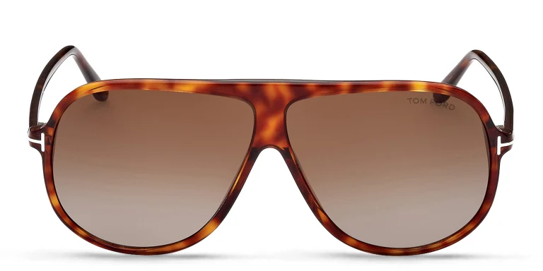 Shop TOM FORD Pilot Sunglasses in Havana online.