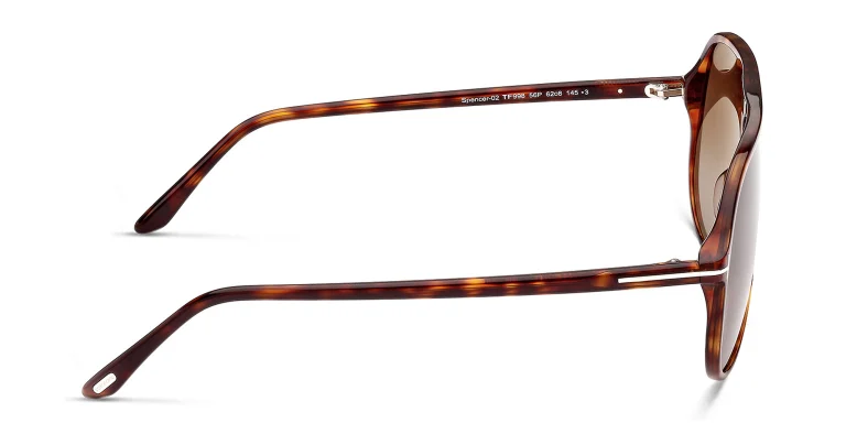 Shop TOM FORD Pilot Sunglasses in Havana online.