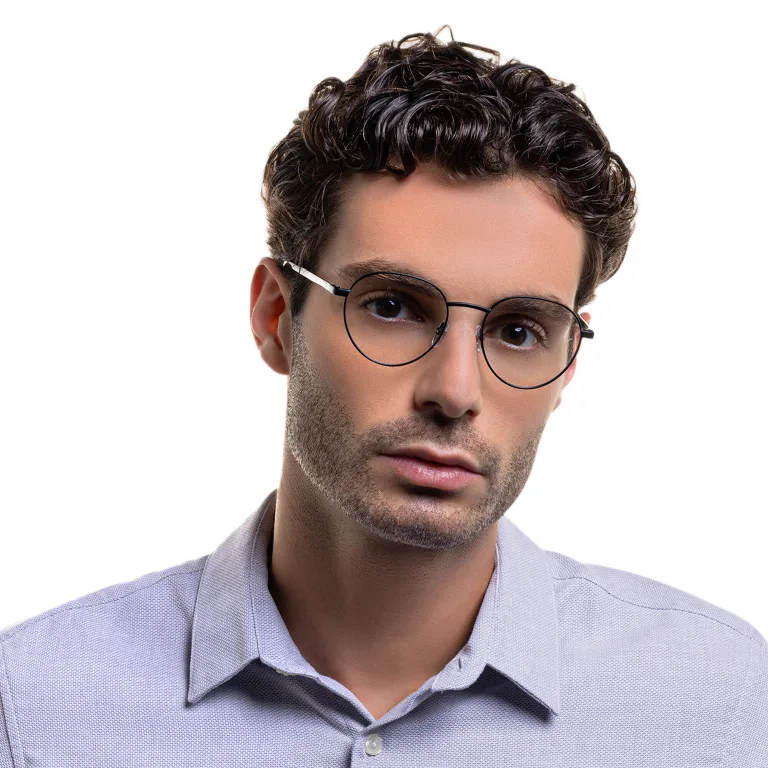 Shop EYE'M Round Eyeglasses in Black online.